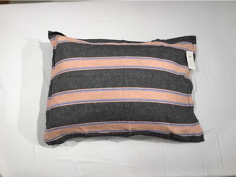 D掛けカバー「リネンフルーツ」ボーダーグレー/ダブルサイズ/アウトレット＆ベッドルームギャラリー横浜在庫品