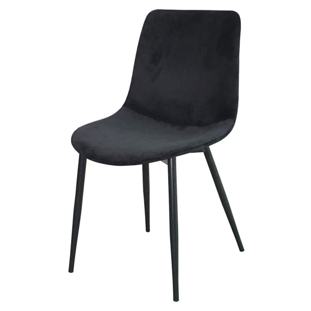 ダイニングチェア「Aldo アルド TDC-9909」布 ブラック色【オンライン