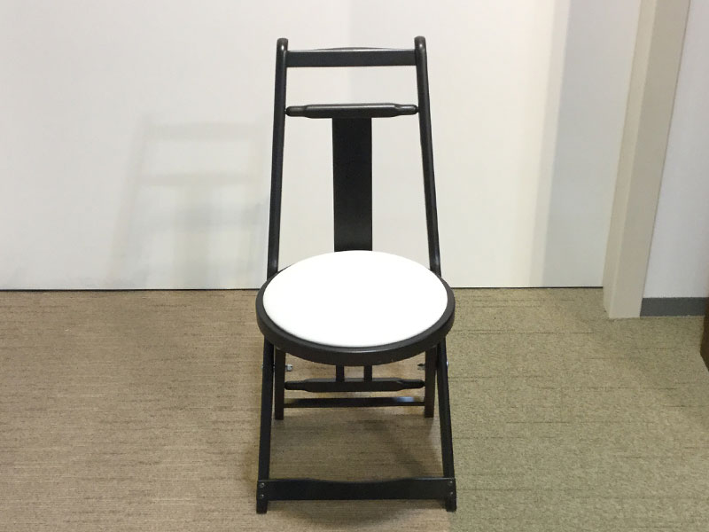 折りたたみ椅子KC-1#ダークブラウン色/PVCIV /アウトレット＆ベッドルームギャラリー横浜展示品