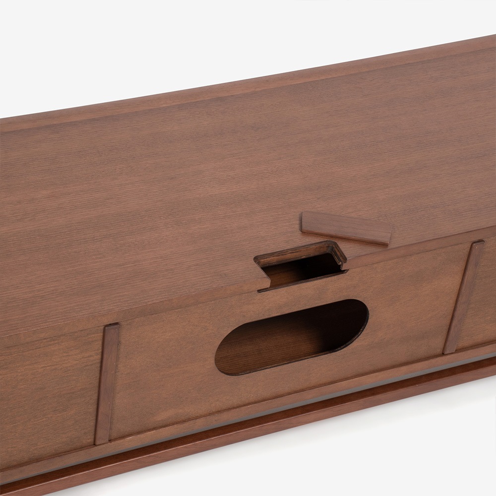 テレビボード「フィル」幅170cm ウォールナット材 ウォールナット色 / アウトレット＆ベッドルームギャラリー横浜展示品