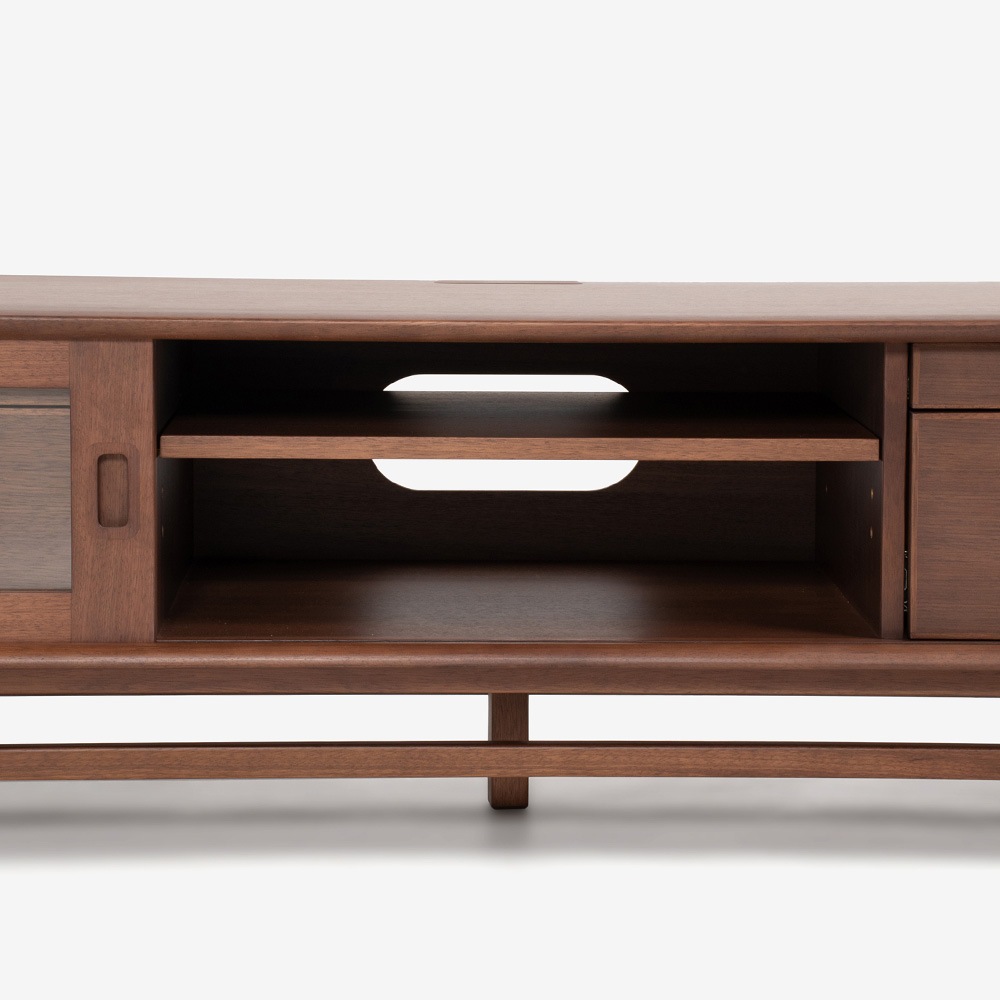 テレビボード「フィル」幅170cm ウォールナット材 ウォールナット色 / アウトレット＆ベッドルームギャラリー横浜展示品