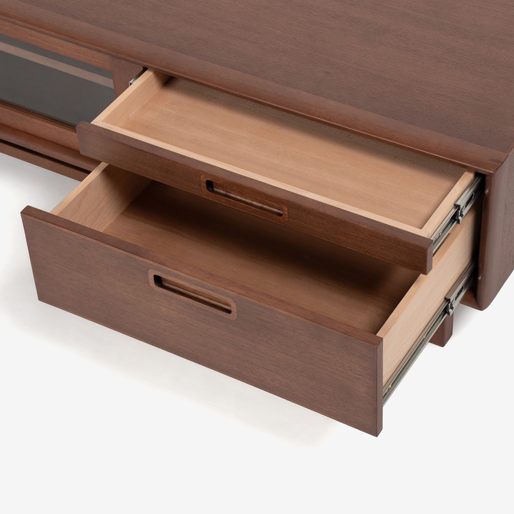 テレビボード「フィル」幅170cm ウォールナット材 ウォールナット色 / アウトレット＆ベッドルームギャラリー横浜展示品