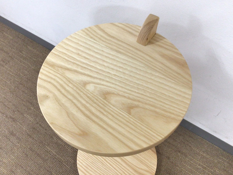 サイドテーブル「ビーク」ホワイトアッシュＮＡ/アウトレット＆ベッドルームギャラリー横浜展示品