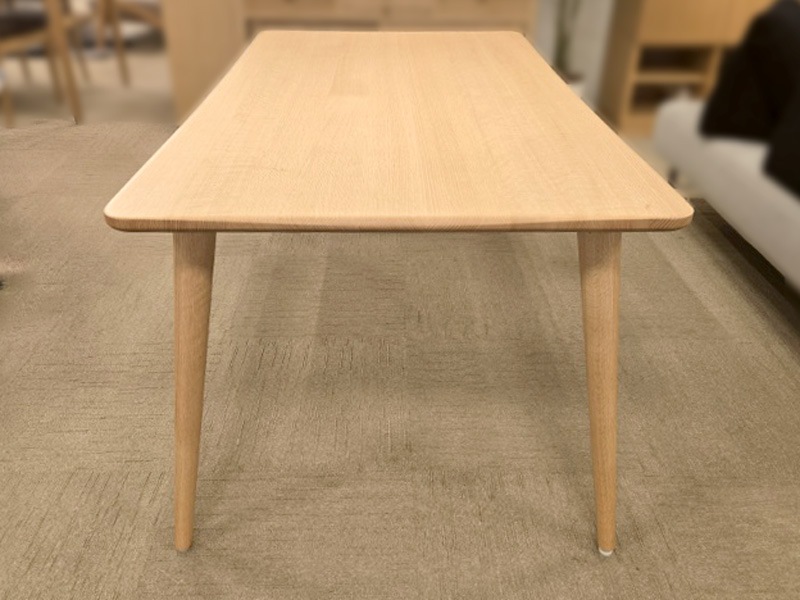 テーブル「セレスタ」オーク材ＮＰ色 幅150cm/アウトレット＆リワース大阪南港展示品