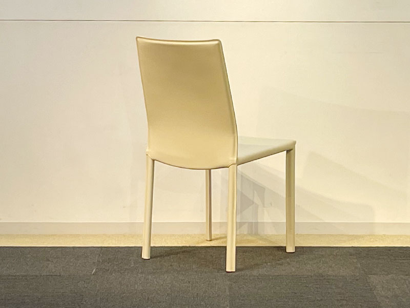 ダイニングチェア4脚セット「マントヴァ」革アイボリー/アウトレット＆ベッドルームギャラリー横浜展示品