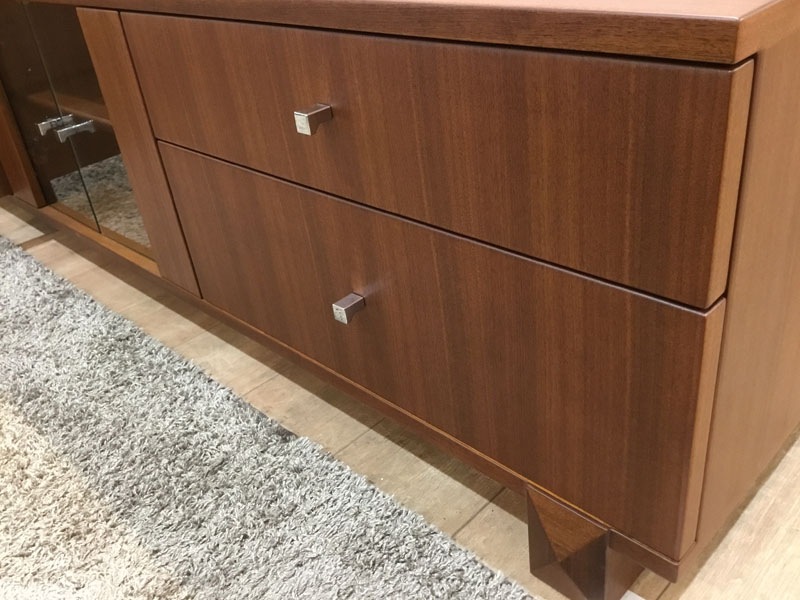 テレビボード「スプレンダー」幅180 背無し ウォールナット材 艶無し /南船橋店展示品