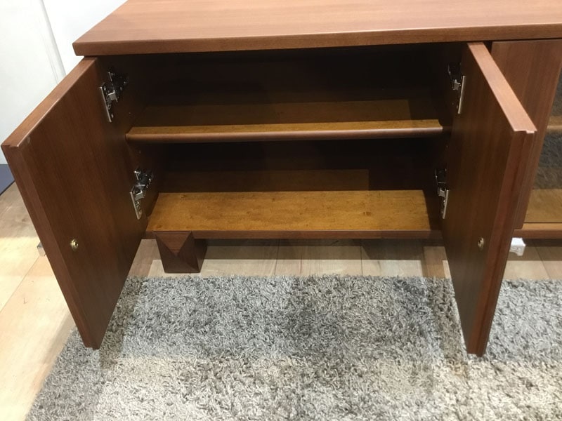 テレビボード「スプレンダー」幅180 背無し ウォールナット材 艶無し /南船橋店展示品