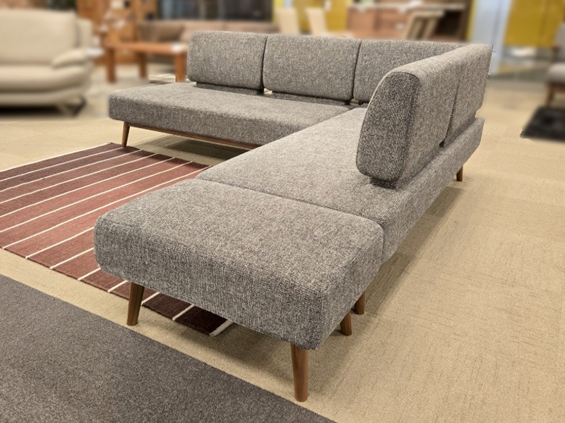 カウチソファ３点セット 「ファルコ」布5136＃5/アウトレット＆リワース大阪南港展示品