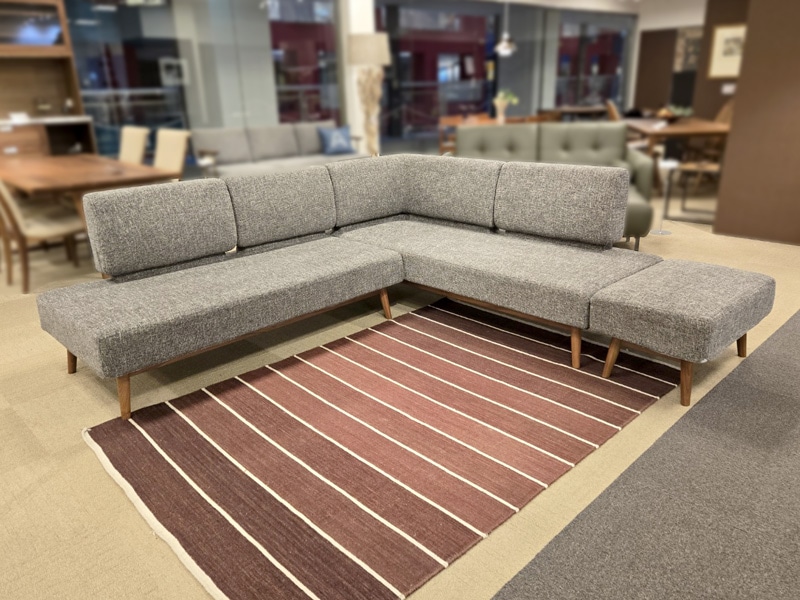 カウチソファ3点セット 「ファルコ」布5136＃5/アウトレット