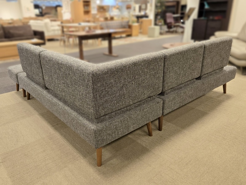 カウチソファ3点セット 「ファルコ」布5136＃5/アウトレット