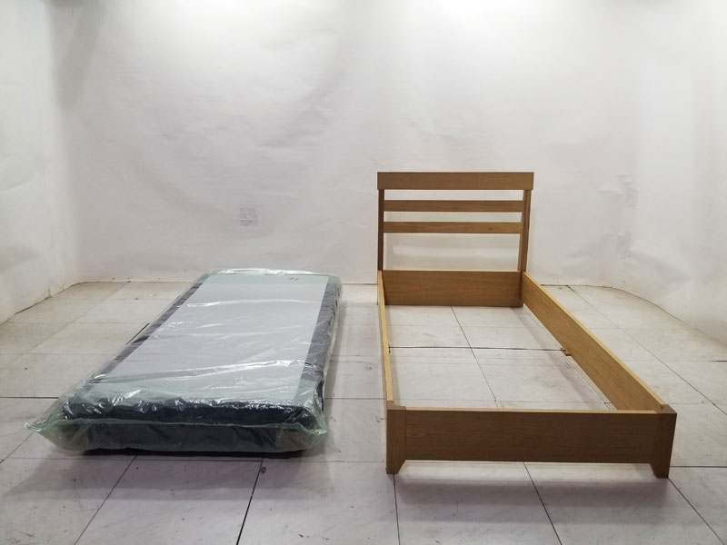 ベッドフレーム+ボトム｢スティルJ/ＳＰ－ＢＯＸＮ」シングルサイズ/WO色/シングルサイズ/数量限定お買い得品（新品）