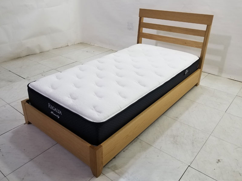 ベッドフレーム+ボトム｢スティルJ/ＳＰ－ＢＯＸＮ」シングルサイズ/WO色/シングルサイズ/数量限定お買い得品（新品）