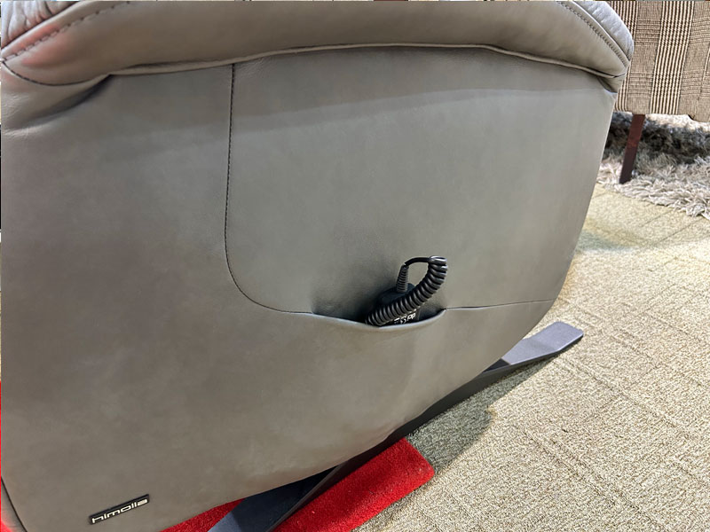 電動リクライニングソファ「オスカー」革グレー/アウトレット＆ベッドルームギャラリー横浜展示品