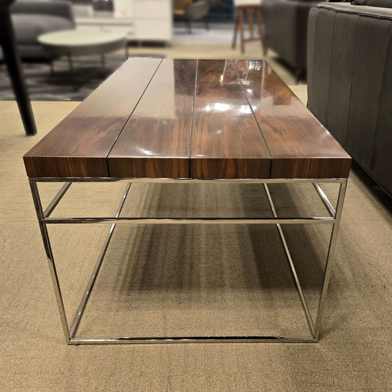 センターテーブル「3050/01」ウォールナット材/アウトレット＆リワース