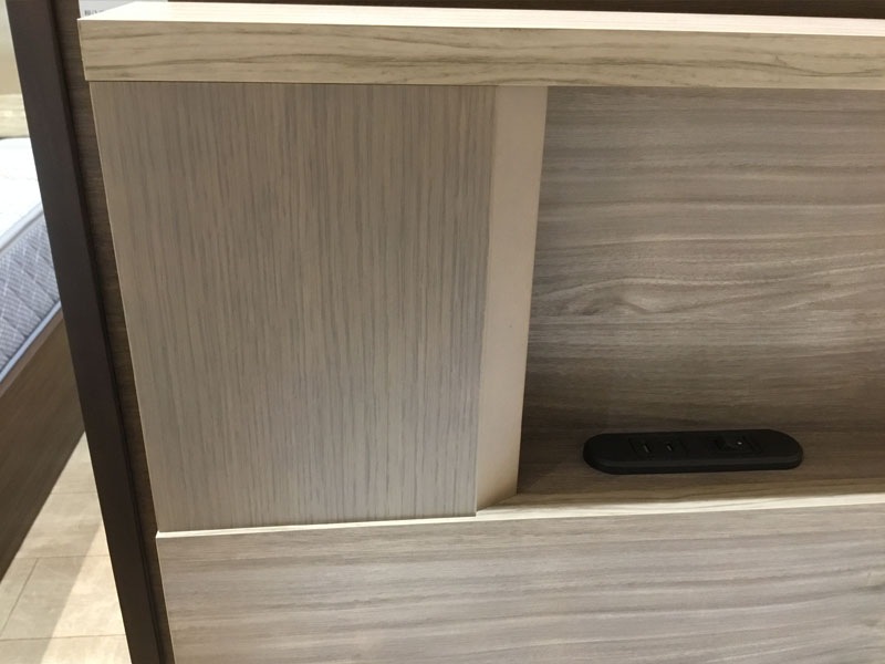 シモンズ　セミシングルベッド「フレーム：オーラルSシェルフST GR色、マットレス：5.5インチレギュラー」幅85.8 /南船橋店展示品