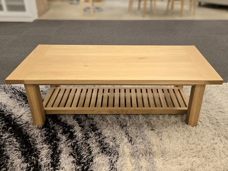 センターテーブル「アージョ」幅120cmホワイトオーク色/アウトレット＆リワース大阪南港展示品