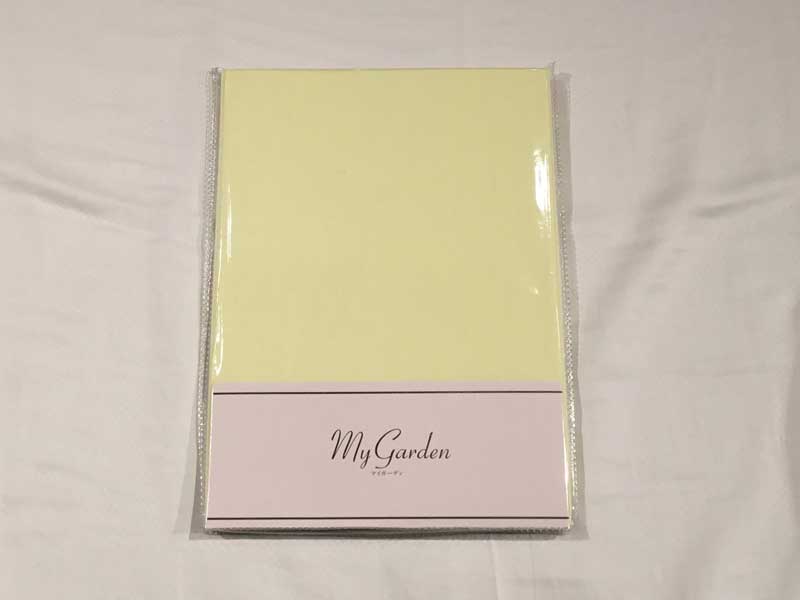 ピローケース（小）「マイガーデン」 ペールイエロー/アウトレット＆ベッドルームギャラリー横浜在庫品