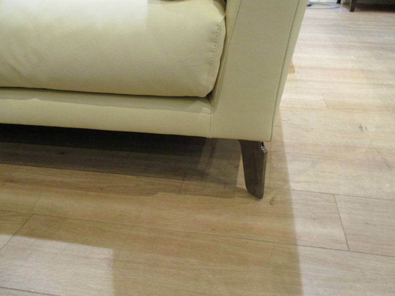 ソファ「オーロラ」幅202cm 革クリーム /南船橋店展示品｜大塚