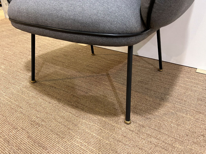 アームチェア「WONオーリー」布Cグレー＃2/アウトレット＆ベッドルーム