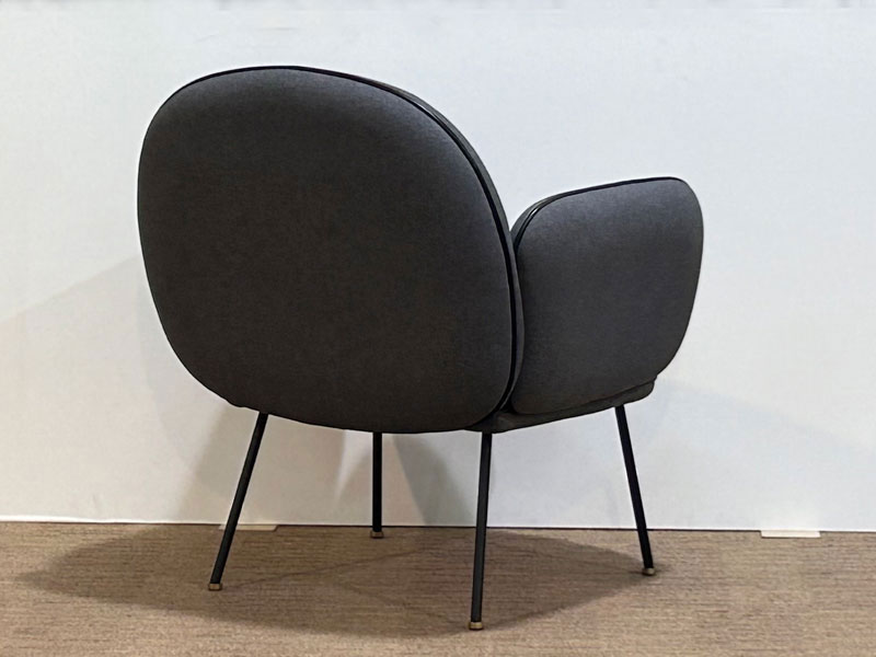 アームチェア「WONオーリー」布Cグレー＃2/アウトレット＆ベッドルーム