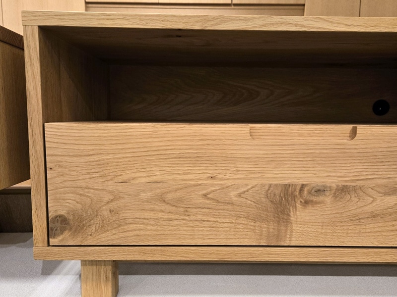 テレビボード「ロビン」幅150cm オーク材/アウトレット＆リワース大阪南港展示品