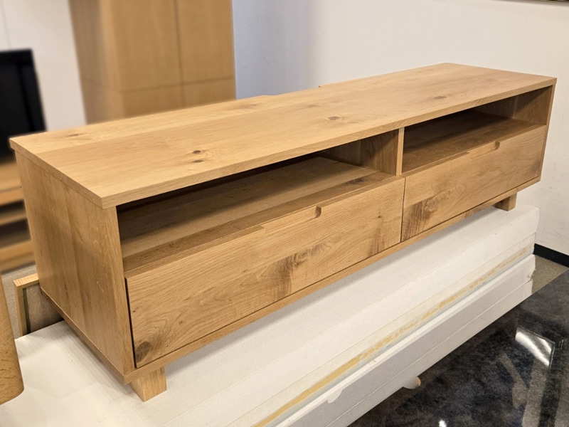 テレビボード「ロビン」幅150cm オーク材/アウトレット＆リワース大阪南港展示品