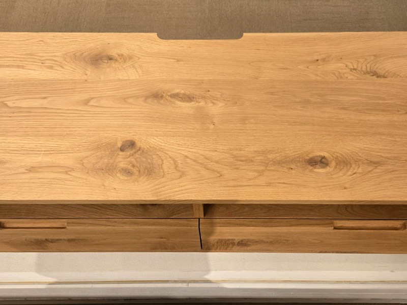 テレビボード「ロビン」幅150cm オーク材/アウトレット＆リワース大阪南港展示品