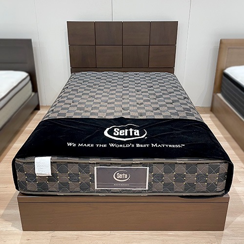 【メーカー希望小売価格459,800円よりアウトレット価格】セミダブルベッド　マットレス　ポスチャーベーシック6.8F1N55　/　フレーム　オークランド581　MEW（引出し付） 　/南船橋店展示品