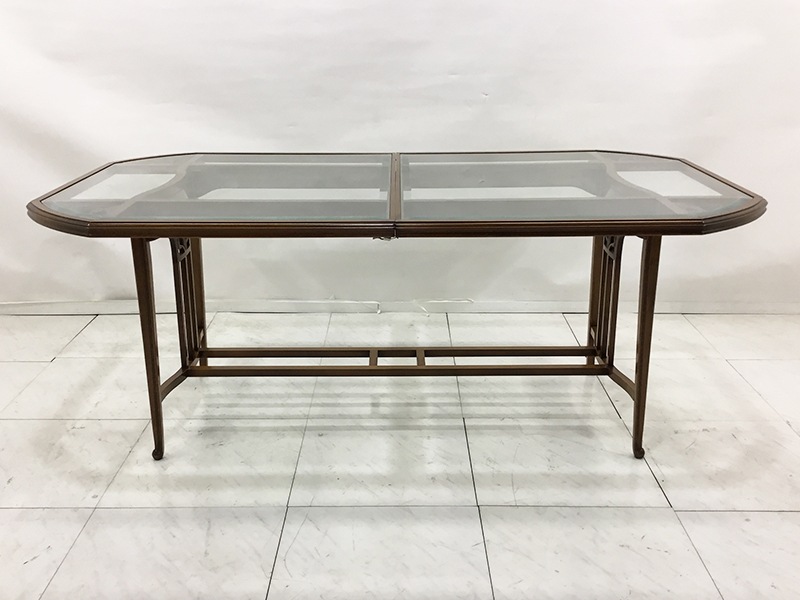 テーブル ART71 ガラストップ/県外倉庫保管品/数量限定特別ご提供品(新品)