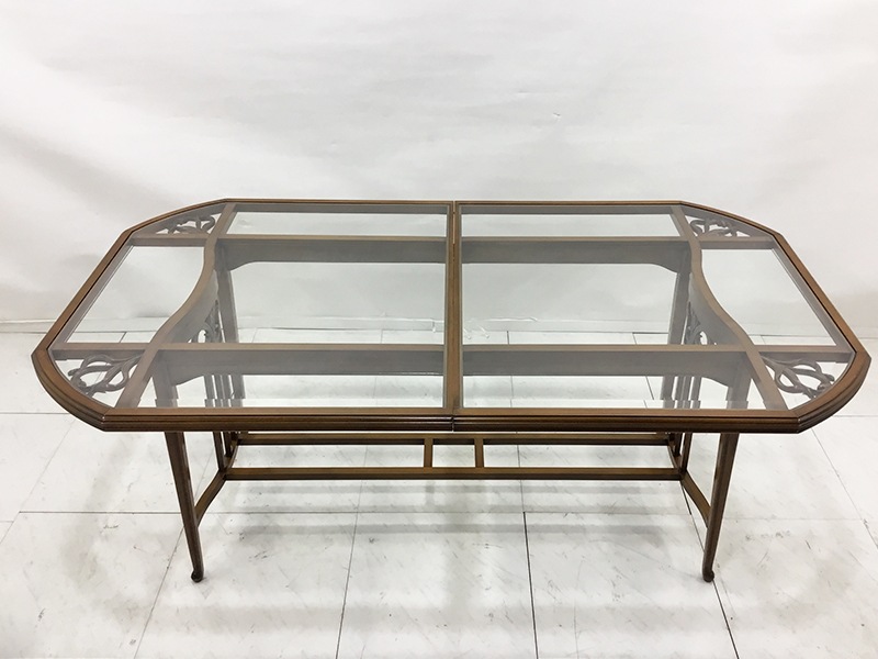 テーブル ART71 ガラストップ/県外倉庫保管品/数量限定特別ご提供品(新品)