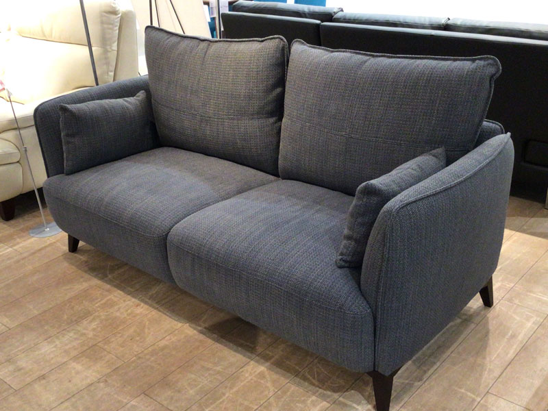 ソファ「アローナ」幅180cm 3人掛け 布ネイビー色 #H5709-10/南船橋店