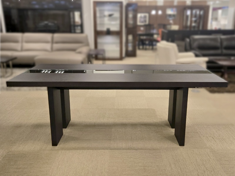 ダイニングテーブル「リッツSP 2870/2000」オーク材 幅200cmウエンジ色/アウトレット＆リワース大阪南港展示品