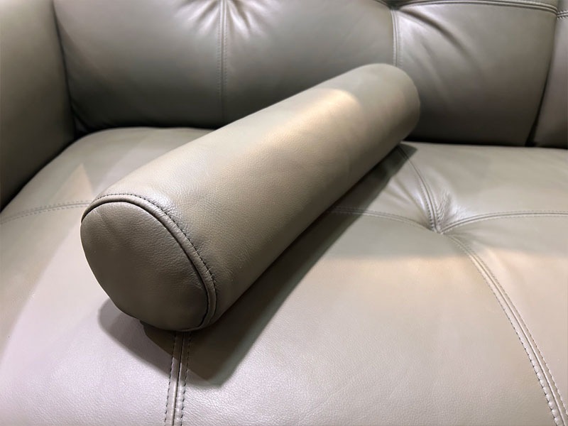 ソファ 3人掛け「L/S 72（エルエス72）」幅199cm 革 #H/S-548E ダークオリーブ色／アウトレット＆ベッドルームギャラリー横浜展示品