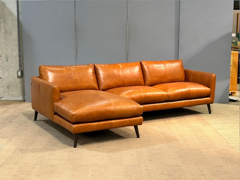 IDC大塚家具　テラソー　オレンジ色 2人掛けソファー　羽毛100% 送料込み IDC OTSUKA ONLINE - 2人掛けソファ｜Yahoo!ショッピング