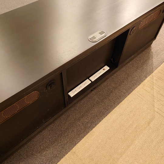 テレビボード「エレール」幅150cm オーク材ダークブラウン色/アウトレット＆リワース大阪南港展示品