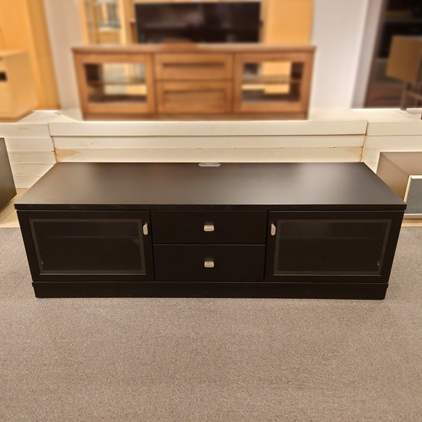 テレビボード「エレール」幅150cm オーク材ダークブラウン色/アウトレット＆リワース大阪南港展示品