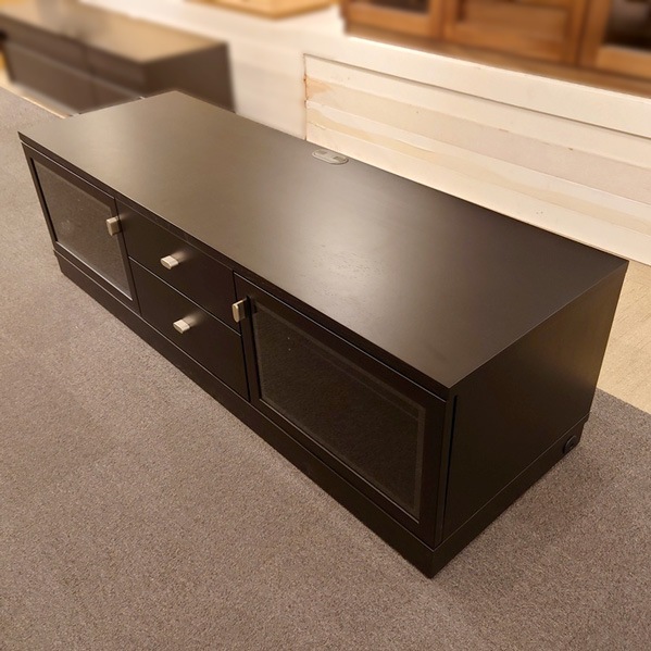 テレビボード「エレール」幅150cm オーク材ダークブラウン色/アウトレット＆リワース大阪南港展示品