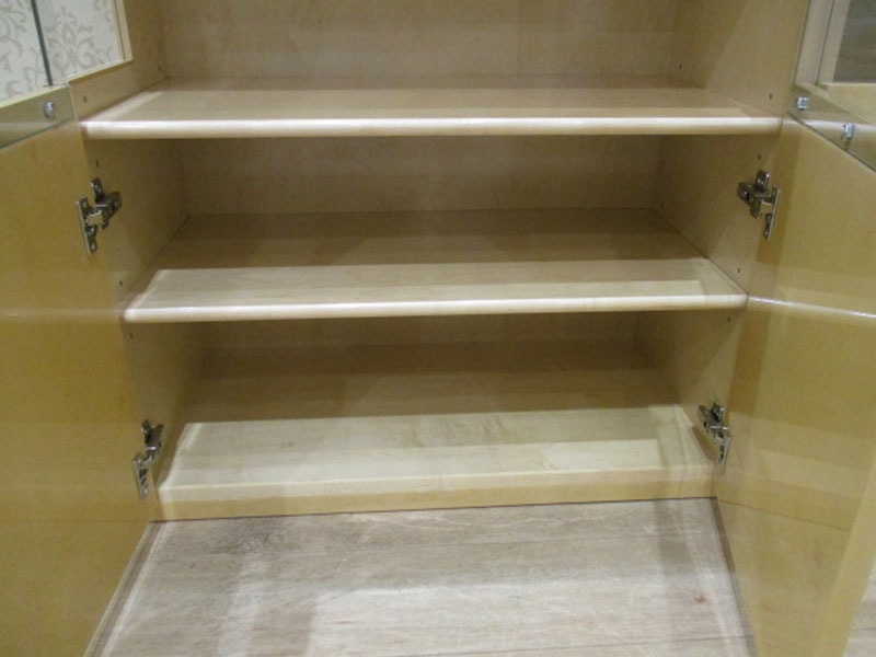 サイドボード「ペルレ2」幅160cm LED照明付 /南船橋店展示品