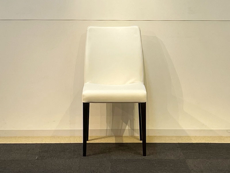 ダイニングチェア「リッツSP」革ホワイト/アウトレット＆ベッドルームギャラリー横浜展示品