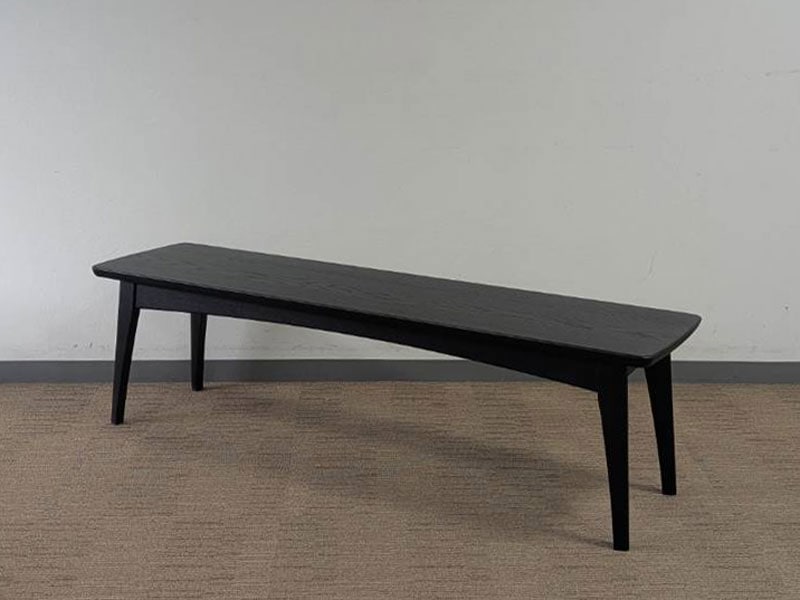 ベンチ「フィル2」HOB-078 150 板座 ダークブラウン色 / アウトレット＆ベッドルームギャラリー横浜展示品