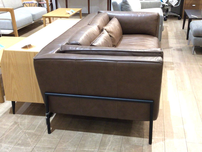 ソファ「モビー2 model.CO-0479」革#CO-SK グラナイト /南船橋店展示品