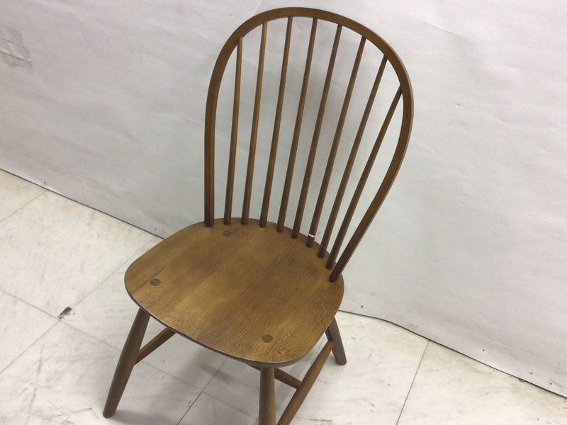 ダイニングチェア「ベバンBF」板座／ナラ材／アウトレット＆ベッド