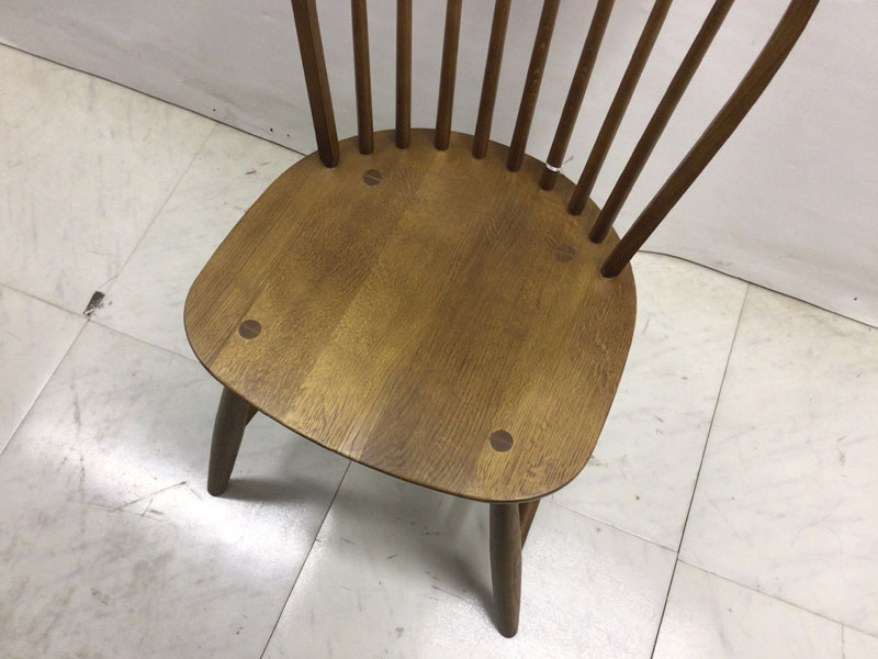 ダイニングチェア「ベバンBF」板座／ナラ材／アウトレット＆ベッド