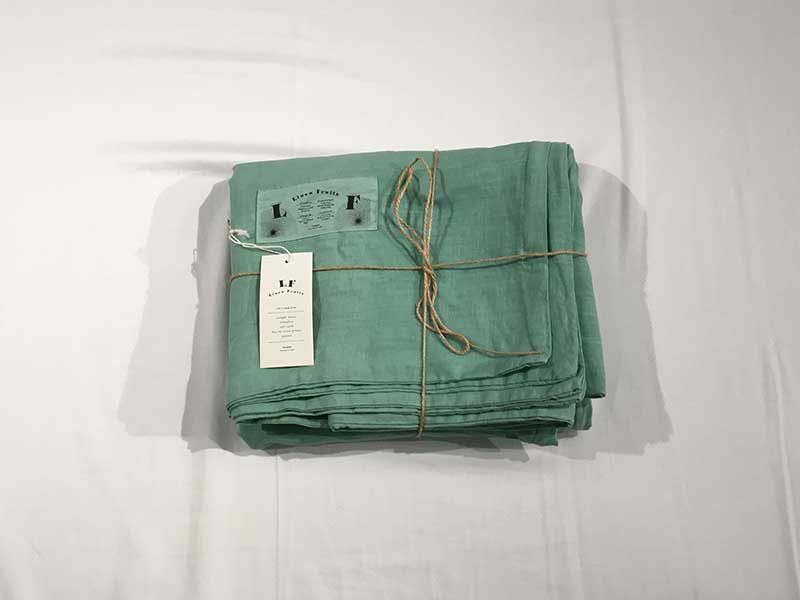 D掛けカバー「リネンフルーツ」カームグリーン/ダブルサイズ/アウトレット&ベッドルームギャラリー横浜在庫品