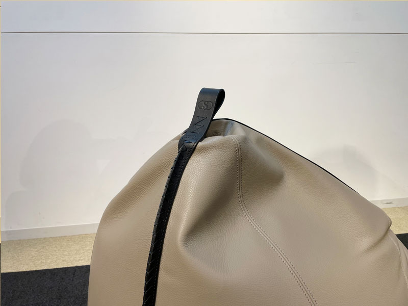 ビーンバッグ「DS9090」革トープ・ブラック / 県外倉庫保管 / 数量限定お買い得品（新品）