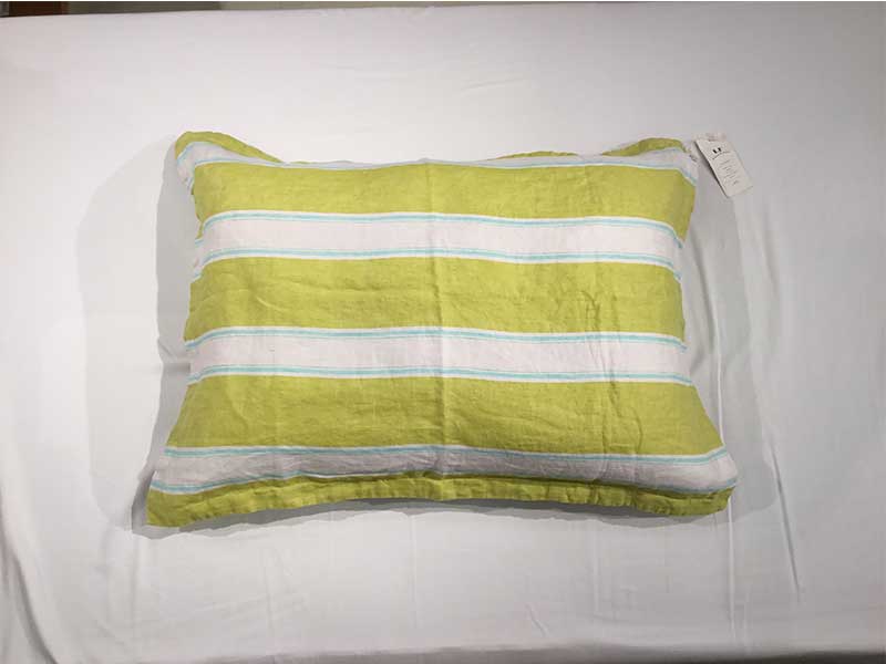 D掛けカバー「リネンフルーツ」ボーダーイエロー/ダブルサイズ/アウトレット＆ベッドルームギャラリー横浜在庫品