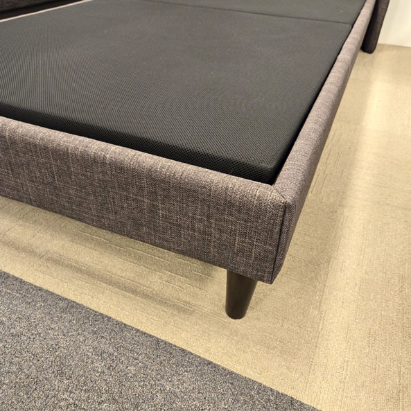 ベッドフレーム「OL-オルリ」チャコール色　シングルサイズ/アウトレット＆リワース大阪南港展示品