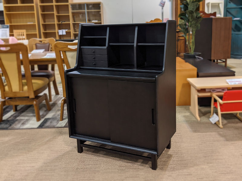 ライティングデスク「フィル」ダークブラウン色 / 県外倉庫保管 / 数量限定お買い得品（新品）