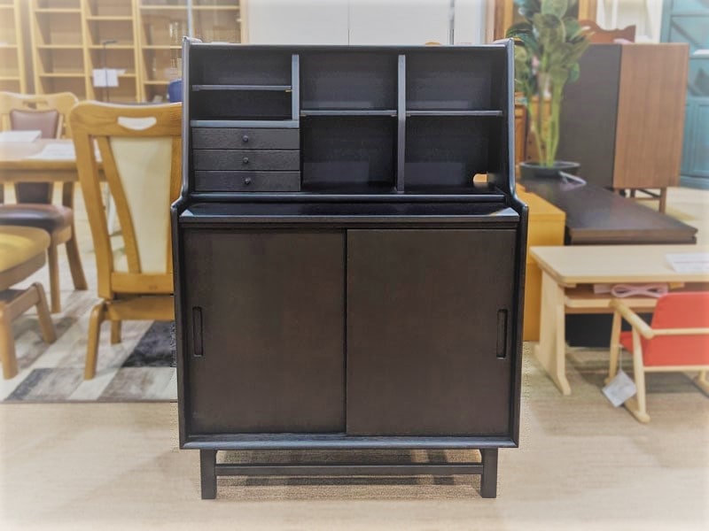 ライティングデスク「フィル」ダークブラウン色 / 県外倉庫保管 / 数量限定お買い得品（新品）