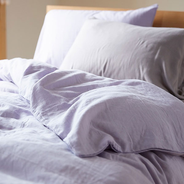 D掛け布団カバー「二重ガーゼ リヨン」グレー ダブルサイズ アウトレット＆ベッドルームギャラリー横浜在庫品